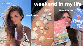 spend the weekend with me — book shopping beach days & sleepovers