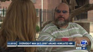 Overweight man Spirit Airlines embarrassed me after taking away my seat