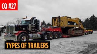 Types of Trailers  Flatbed Step Deck Lowboy RGN and More