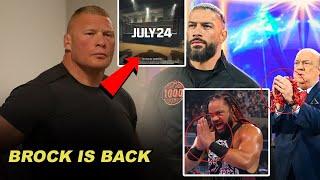 Finally Brock Lesnar Is Back Roman Reigns Member In Solo Sikoa Bloodline.