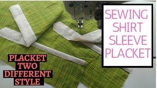 How To Care For Your Sleeve Placket ⭐ Sewing A Shirt Sleeve Placket Two Different Styles