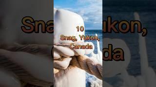 Top 10 Most Coldest Area In The World#short #video #youtube