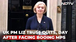 UK PM Liz Truss Quits Day After Facing Booing MPs  The News