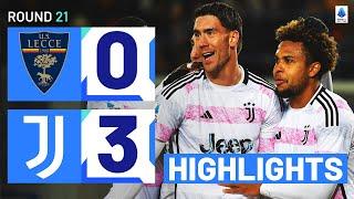 LECCE-JUVENTUS 0-3  HIGHLIGHTS  Juventus go top of the table  Serie A 202324