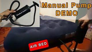 Manual Air Bed Pump Demo  Air Mattress Pump