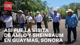 AMLO y Sheinbaum realizan gira por Guaymas en Sonora - Las Noticias
