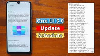 One UI 3.0 Update Schedule - RELEASE Date & Eligible Models