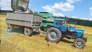 Уборка зерновых 2021Заготовка соломы прессом z562rn