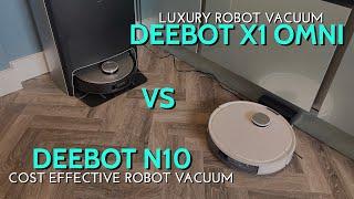 Luxury Robot Vacuum vs Cost Effective Omni X1 or Deebot N10