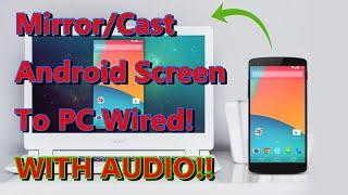 MirrorCast Android Screen to PC with Audio . sndcpy audio fix