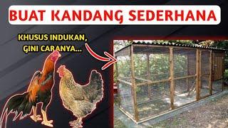 KHUSUS INDUKAN BUAT KANDANG AYAM SEDERHANA DARI BAMBU  DESAIN KANDANG AYAM POSTAL