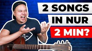 Mit nur 2 AKKORDEN diese 2 SONGS spielen  Gitarren Tutorial