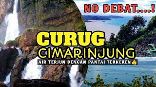 NO DEBAT CURUG CIMARINJUNG  AIR TERJUN DENGAN PANTAI TERKEREN