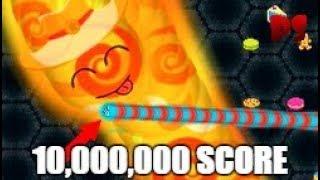 Wormate.io 10000000 SCORE Gameplay  Tiny HACKER Worm Kills BIGGEST Worms Epic Wormateio Gameplay