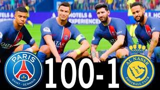 FC 24- MESSI RONALDO NEYMAR & MBAPPE  ALL STARS  AL NASSR 100-1 PSG #fc25