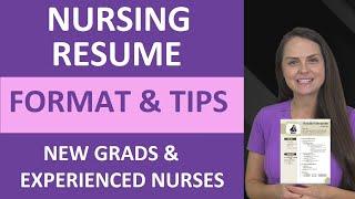 Nursing Resume Format Template Example & Tips for New Grads or Experienced Nurses