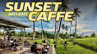 RoadTrip Pelaihari Part 5  Caffe Sunset Bati Bati Cafe Viral Dengan View Hamparan Sawah Dan Sunset