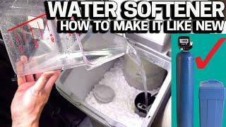 Water Softener Cleaning & Restore it Like New - Dont skip this EASY maintenance