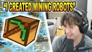 Michael Reeves CREATED ROBOT MINING TURTLES In Minecraft