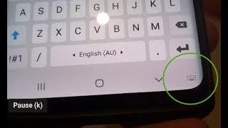 Samsung Galaxy S9 How to Show  Hide Keyboard Button In Navigation Bar