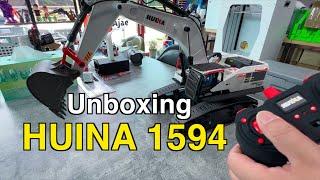 20만원대 toy 입문굴삭기 Huina1594 개봉기 4k  electricity excavator HUINA1594 Unboxing