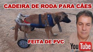 como fazer uma cadeira de rodas para cães em pvc.