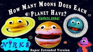 How Many Moons Does Each Planet Have 2024 Update  Meet the Moons Super Extended Space Song  Nirks