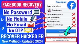 Hacked Facebook Account Recovery 2023  How to Recover Hacked Facebook Account 2023  Recover FB ID