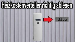 Heizkostenverteiler richtig ablesen & Bedeutung der Werte und Zahlen - Anleitung