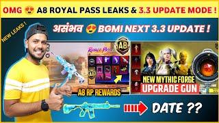 OMG  A8 Royal Pass  Bgmi 3.3 Update  Next Mythic Forge Bgmi  Pubg 3.3 Update  Royal Pass A8