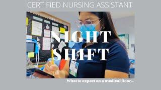 CNA nightshift *hospital edition*  12 hour night shift vlog