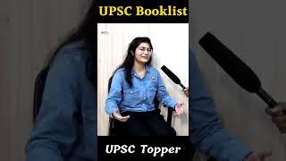 UPSC Booklist in 1 minute  IAS Booklist by topper  #short  UPSC Motivation