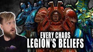 The Beliefs And Goals Of Each Chaos Space Marine Legion.  Warhammer 40K Lore