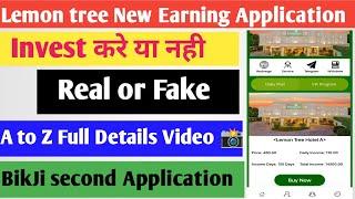 LEMON TREE NEW EARNING APP PAYMENT PROOF LEMON TREE REAL OR FAKE  LEMON TREE KAB TAK CHALEGA