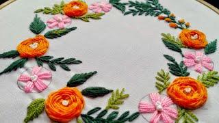 hand Embroidery Hand Embroidery for Beginners hand work flower design