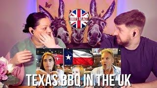 BRITS REACT  Brits Try TEXAS BBQ in the UK For The First Time   BLIND REACTION