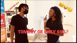 DO GUYS PREFER TOMBOY OR GIRLY GIRLS PUBLIC INTERVIEW SHOPPING MALL EDITION