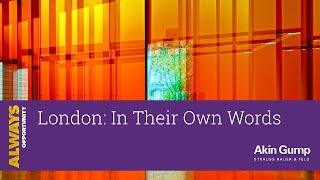 London In Their Own Words – Summer Vacation Scheme