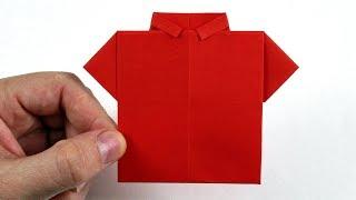 How to Make Paper Shirt - DIY Origami Paper Crafts