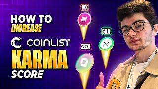 HOW TO INCREASE COINLIST KARMA SCORE