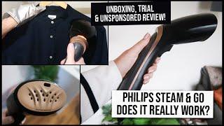 Philips Steam & Go Review - Unboxing Demonstration & Un-sponsored Review  Philips Garment Steamer