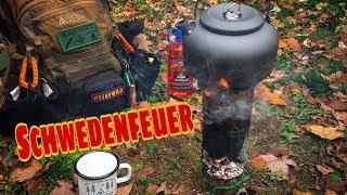 Bushcraft - Schwedenfeuer bauen