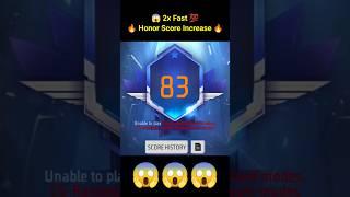 Honor Score Kaise Badhaye   How To Increase Honor Score  Free Fire Honor Score Problem #shorts