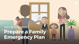 Prepare a Family Emergency Plan  Disasters