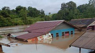 Banjir di wilayah Sungai Danau Satui Tanah Bumbu Kalimantan Selatan