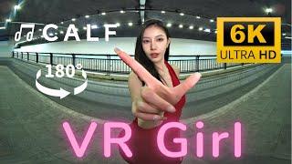 【VR180 6K】Red lips & Red dressDancing for you under the lights  CalfVR  Meta Quest