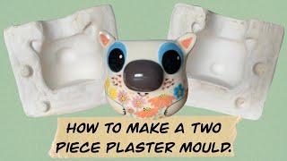 DIY How to make a Two Piece Plaster Mould for Pottery at Home