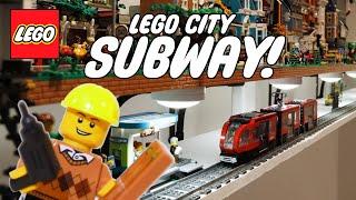 I Built a SUBWAY Under my LEGO Shelf City