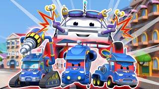 Super Spider Truck CLONES attack  Cars & Trucks Rescue for Kids  Super Truck video for children