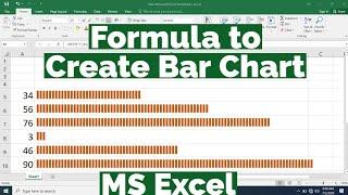 Formula to Create Bar Chart in MS Excel  Formula to Insert Bar Graph in Excel  Bar Chart Formula